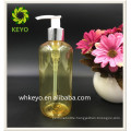 300ml Hot sale high quality make up packing yellow colored empty cosmetic plastic pump bottle